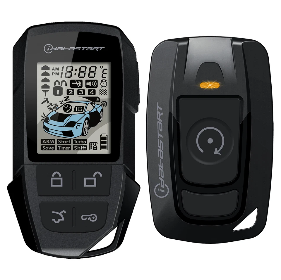 FIRSTECH IDATASTART REMOTE START SYSTEM RF KIT W/ 5BUTTON LCD REMOTE AND 1BUTTON