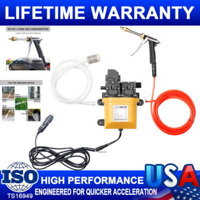 12V 120W 200 PSI High Pressure Water Pump Electric Washer Pump Kit for Car  Auto | eBay
