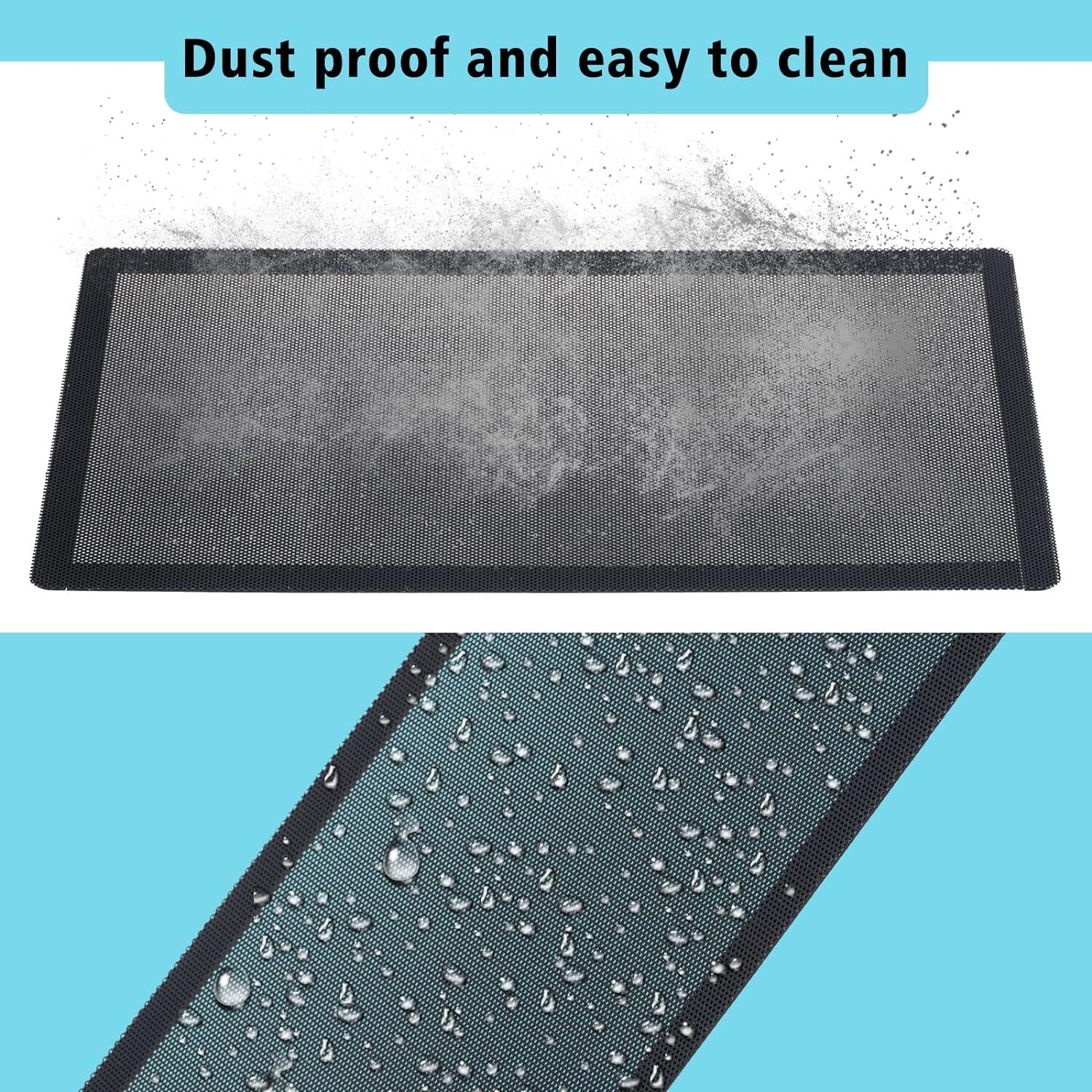 360mm x 120mm PC Case Dust Mesh Filter [2 Pack] Magnetic Frame Computer Fan...