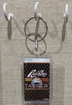 Root Beer Tapper Acrylic Double Sided Keychain #1 Key Ring Arcade Video Game