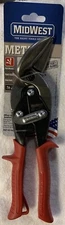 MIDWEST Aviation Snip - Left Cut Offset Cutting Shears Mod #6510L