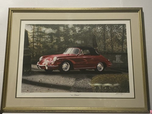 Sam Lyons Porsche 63 Classic Signed Print 225 Ap Artist Print 