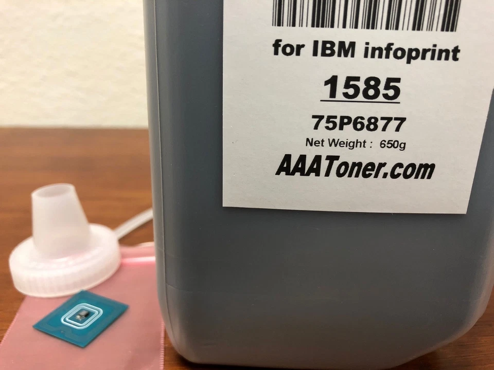 (650 g) Recarga de tóner 75P6877 para impresora láser IBM Infoprint 1585 + chip Foto 2 de 2