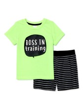 Juego de pijama boxer de 2 piezas Way To Celebrate para niñas pequeñas Boss talla 3T