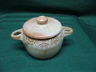 Vintage Frankoma Pottery, #94u Cattle Brands Baker w/Lid, Ada Clay, Desert Gold