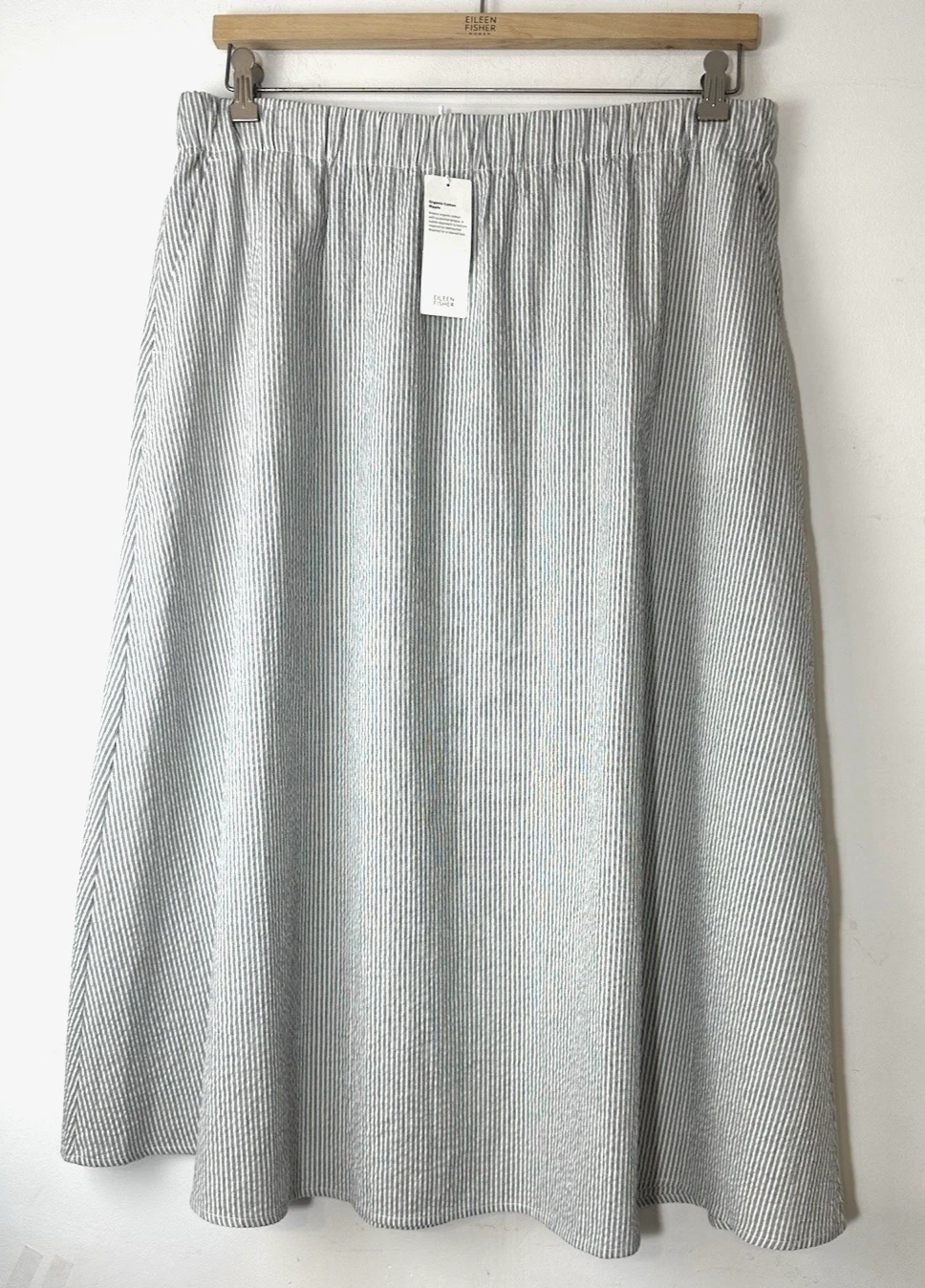 Eileen Fisher Stripe Organic Cotton Gathered Maxi Skirt Women XL White/Black NWT
Opens in a new wind