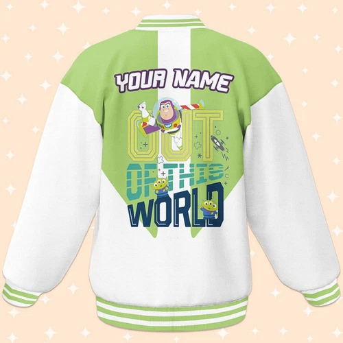 Custom Toy Story Buzz Lightyear Baseball Jacket, Adult Varsity Jacket