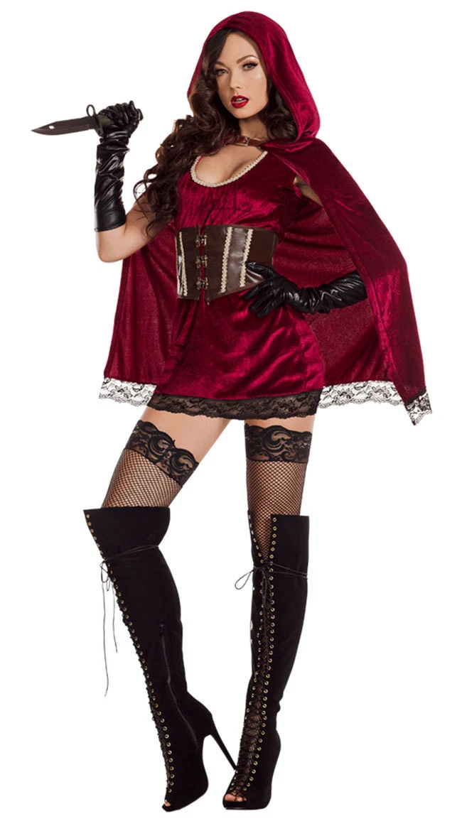 Adult little red online riding hood costume