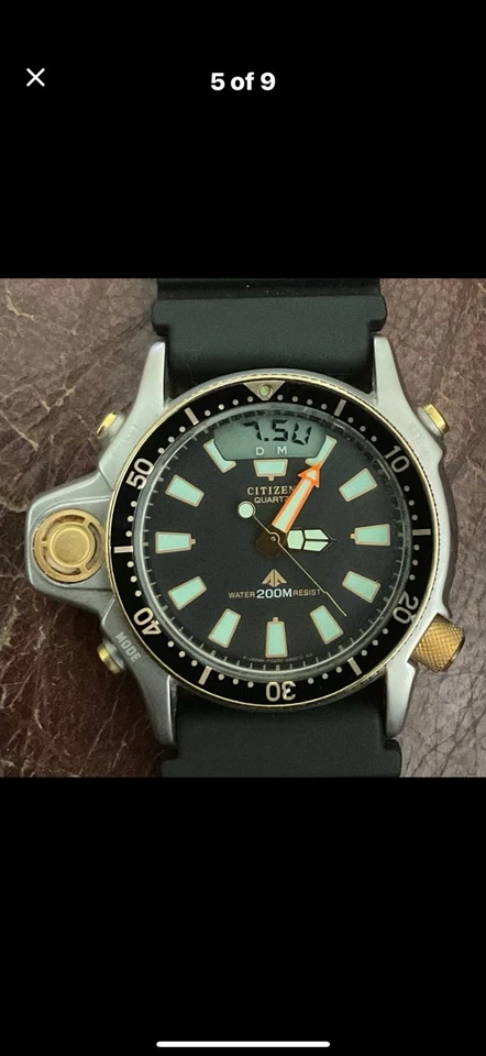 Reloj Citizen Promaster Aqualand Hombre C023-088069 Cuarzo Analógico Digital 38mm 7" Foto 4 de 4