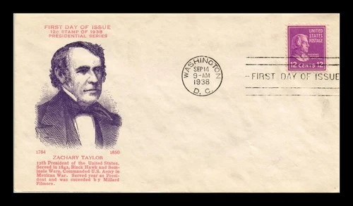 DR JIM STAMPS US COVER ZACHARY TAYLOR PRESIDENTIAL SERIES FDC SCOTT 817