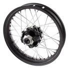 Rear Wheel Black 17 x 3.00inch Spoked Wheel Aluminium Street Motorcycle WHLR085
