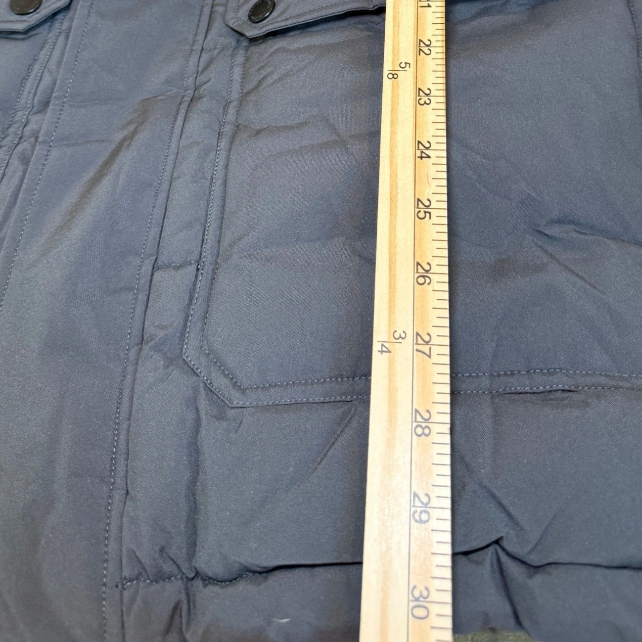 Wantdo Mens Black Puffer Parka Jacket Removable Faux Fur Hood Size Small NWT - product detail image 9