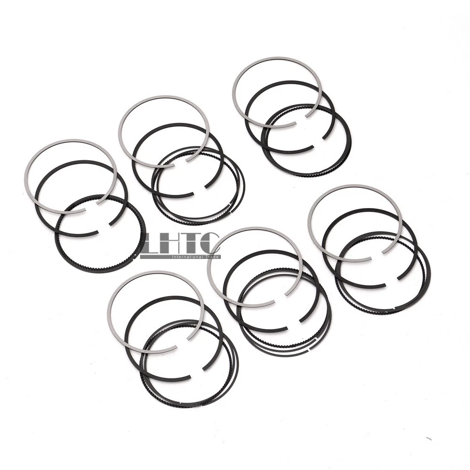 6pcs Piston Ring Set STD For BMW 328Ci 728i Defender E36 E46 M50 M52 2.5 2.8 L6 - Image 2 of 4