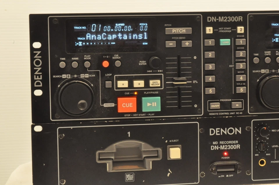 RARE Denon DN-M2300R Professional Dual Minidisc Player Recorder (TEST SEE VIDEO) - Image 4 of 4