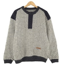 Pull Telemark Nordic Scandinave Fair Isle Vintage Chaud Pour Hommes Nf7 Taille M