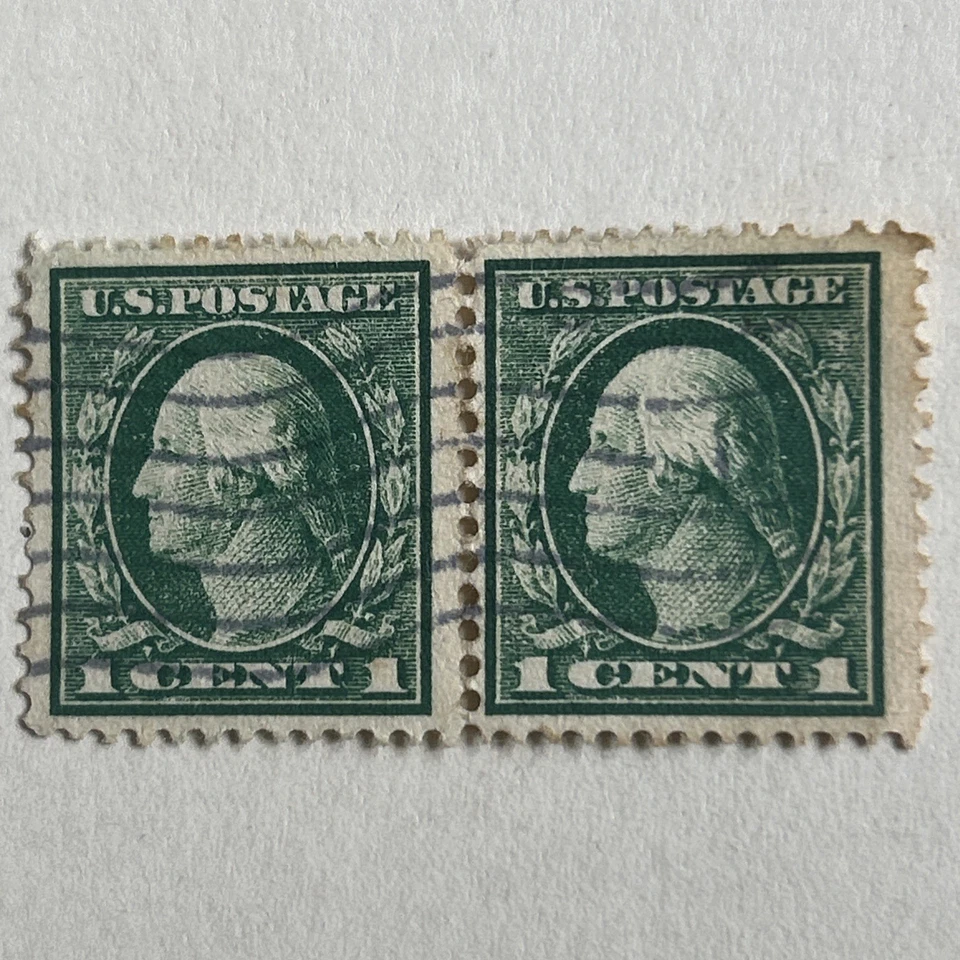 Rare George Washington (1732-1799) 1 Cent Postage Stamp Green 1912 US - Image 3 of 4
