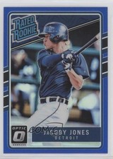 2017 Panini Donruss Optic Rated Rookies Blue Prizm 76/149 JaCoby Jones #57 0o6v
