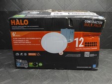 HALO HLBE 6 in. Ultra-Slim Downlight 3000K Fixed CCT LED Recessed Light Kit 12PK