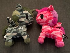 Lot Of 2: TOKIDOKI Unicorn Plushes Elite Corp G.I. SPECIAL LIMITED EDITION