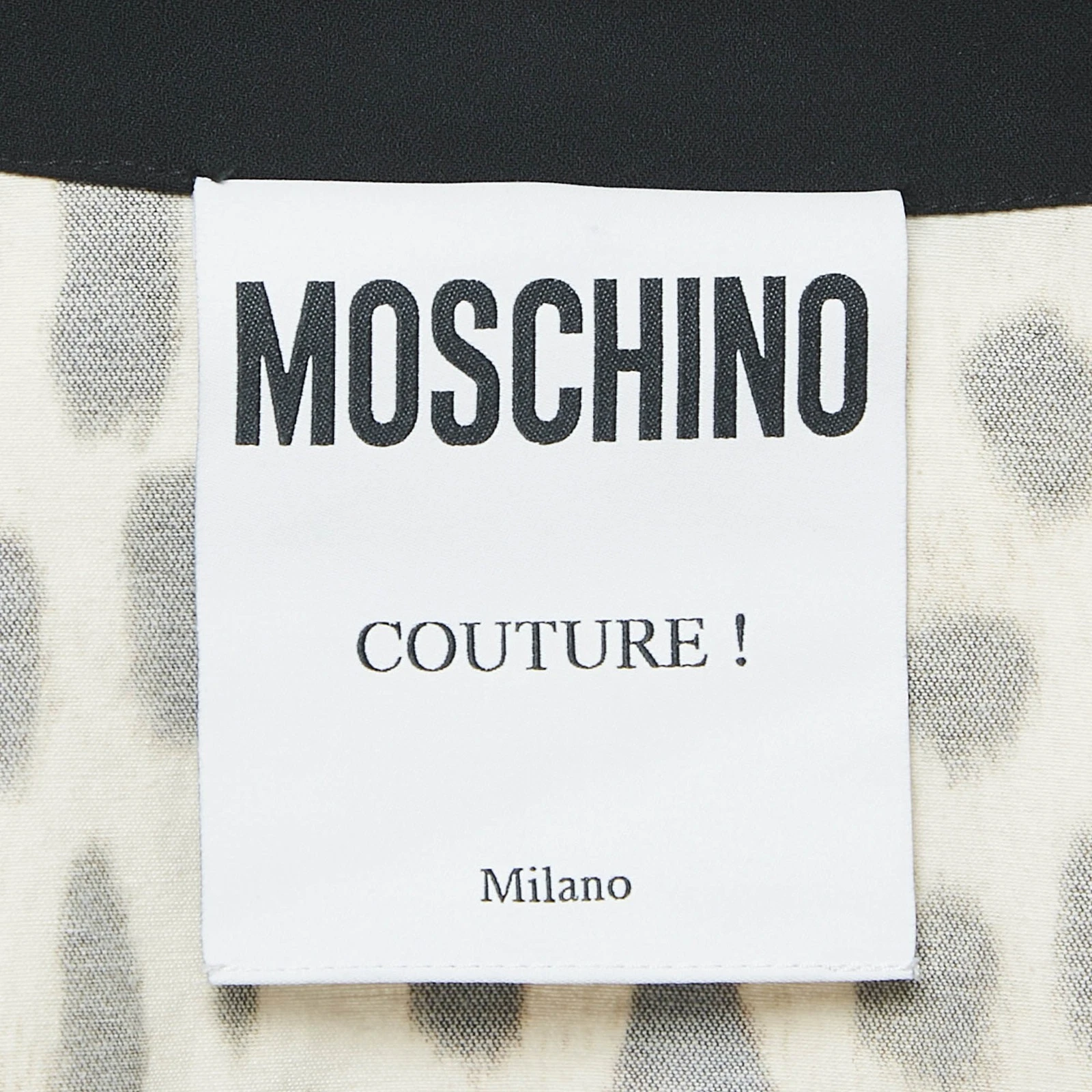 Abito Camicia Moschino Couture Marrone Stampa Leopardata Misto Cotone S