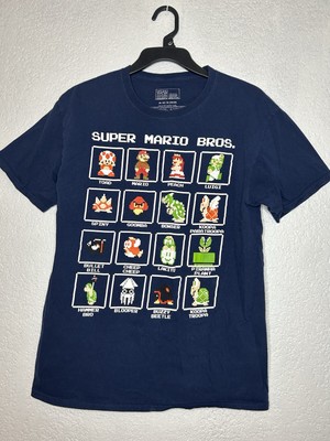 Super Mario Bros. Men's Character Pixel  Graphic T-Shirt Short Sleeve M (38/40)