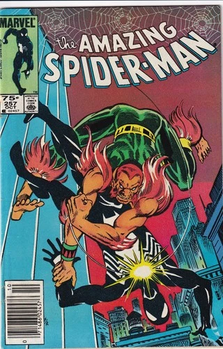Amazing Spider-Man # 257 CPV Newsstand Cover Marvel VF- 1984 2nd App Of Puma