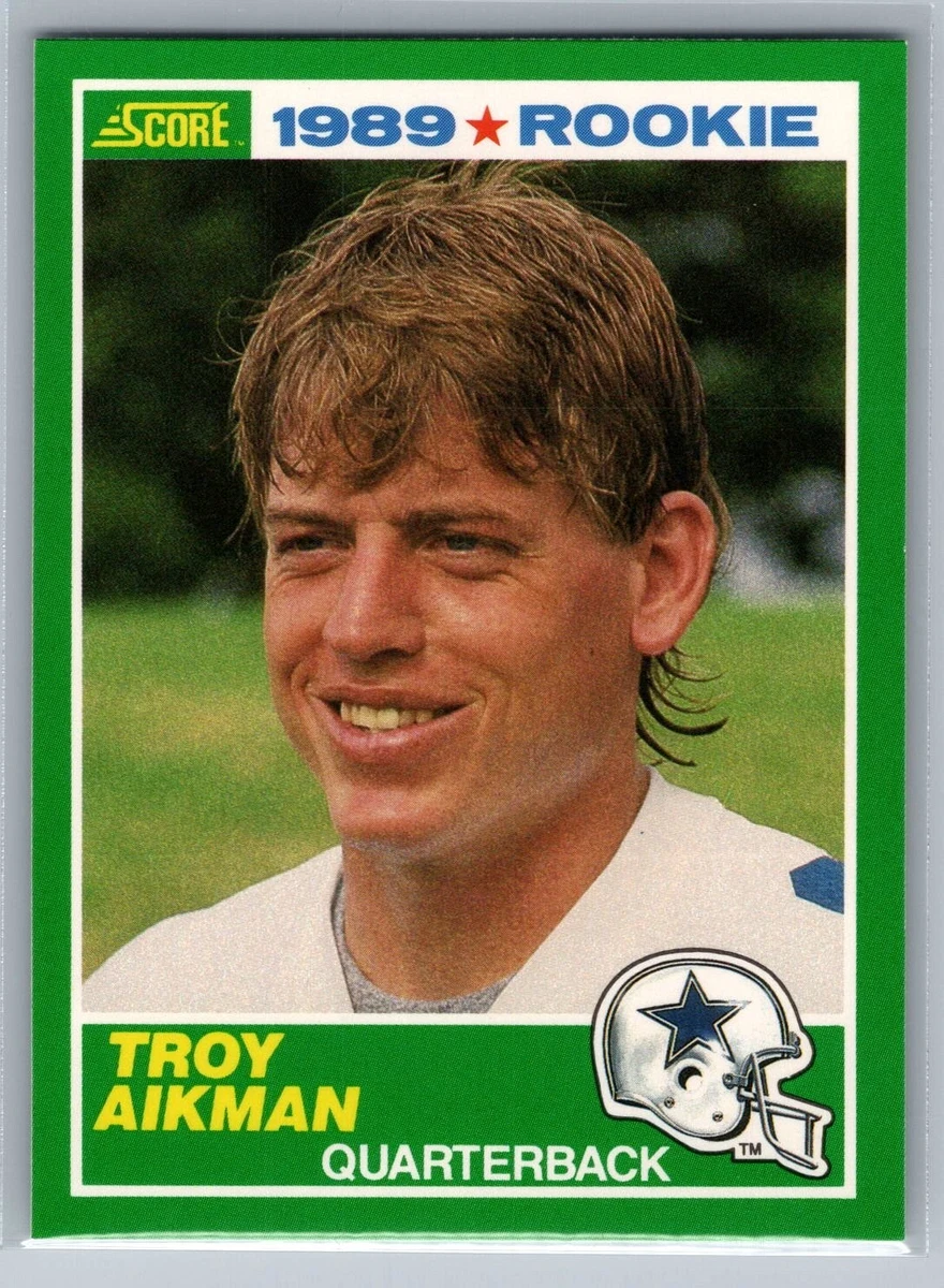 Troy Aikman Football SCORE Rookie Sports Trading Card Singles for