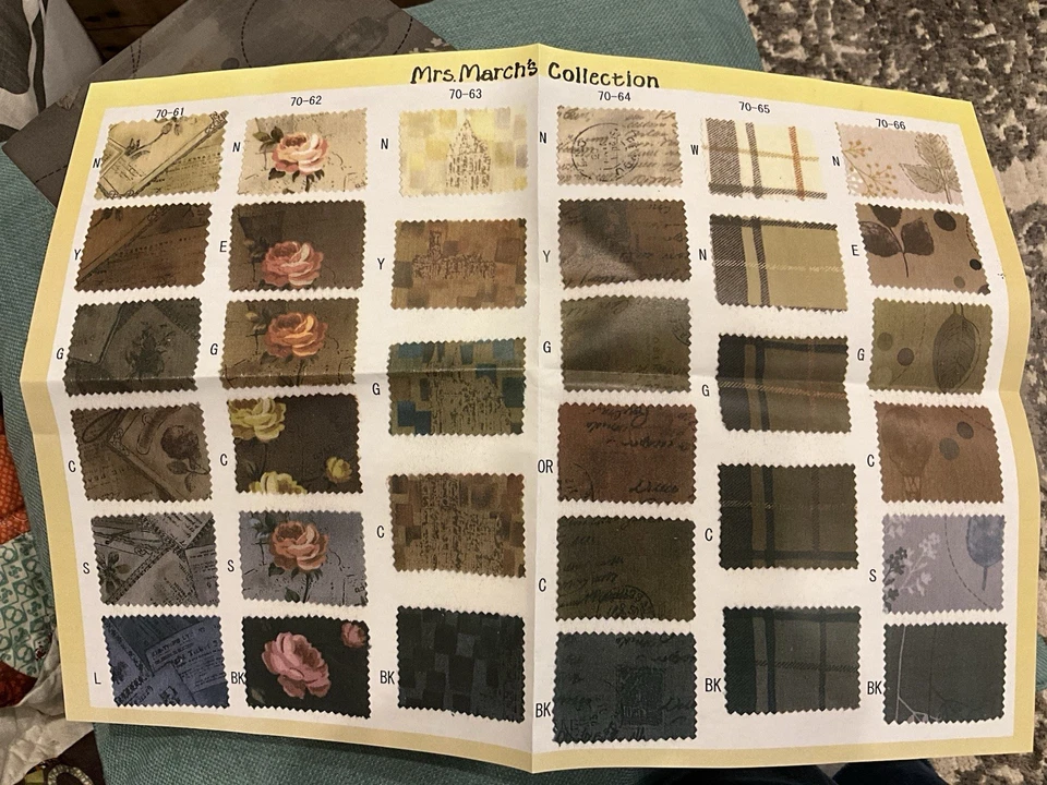 Lecien Mrs. March’s 系列 - 古董(22 种脂肪四分之一) — 第 2/3 张图片