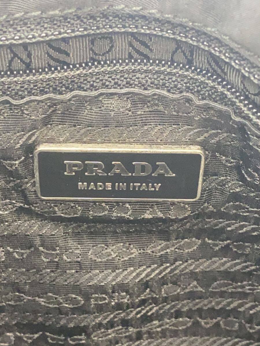 PRADA handbag nylon black plain thumbnail 5