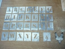 Ancien pochoir aluminum  N° 13 alphabet 30 m/m