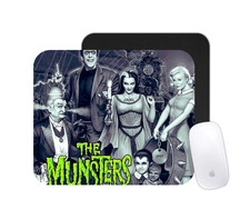 The Munsters Mouse Pad  Retro Horror Family Desk Mat  Custom Classic TV Gift