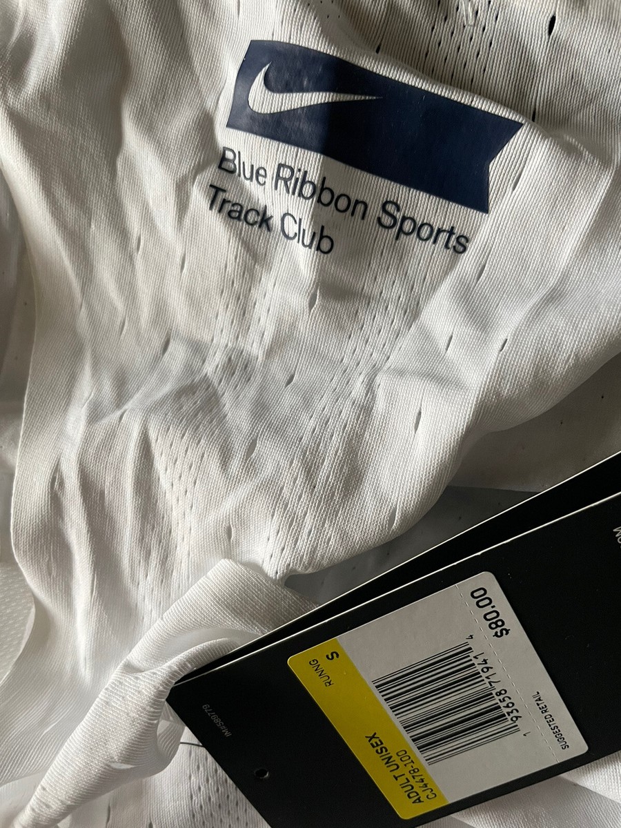 Nike Adult Unisex Aeroswift Blue Ribbon Sports Tank Top White