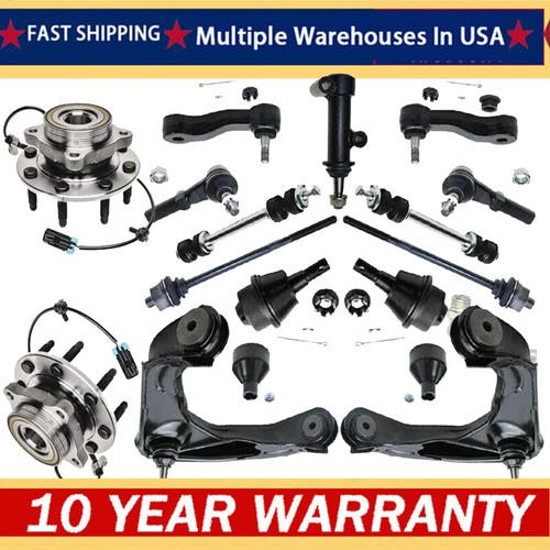 4WD Front Wheel Bearing Hub Control Arm for Silverado Sierra 1500 HD 3500 8-Lugs - Picture 1 of 12