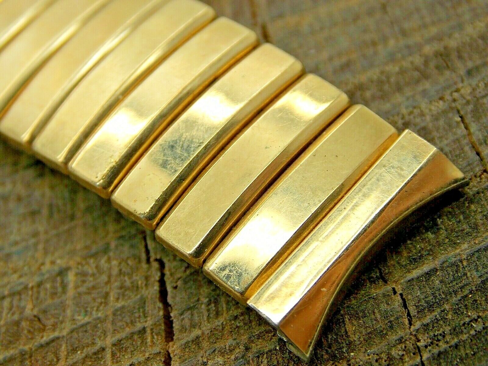 BALDWIN Vintage NOS non-Utilisée or Rempli Expansion Bracelet de Montre 17.5mm
