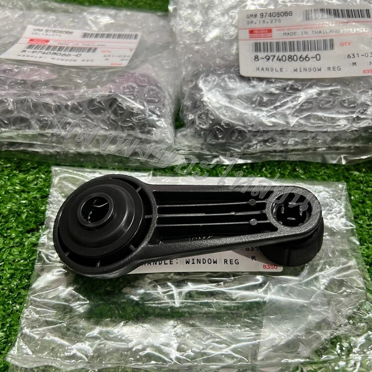 Manija de manivela de ventana de puerta OEM negra para Isuzu D-Max 2003-2011 8-97408066-0 Foto 2 de 3