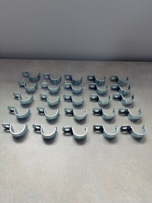 3/4" one hole Halex-type EMT conduit pipe strap, zinc plated steel; lot ...