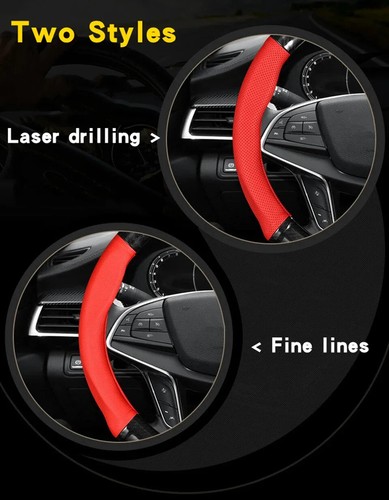 Universal Car Steering Wheel Cover Carbon Fiber Leather Three-dimensional - 第 10/15 張圖片