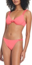 Sanctuary Swim 2 Piece Underwire Bikini Sz Medium Watermelon, Coral Swimsuit NWT