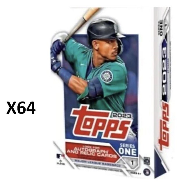 ★【新品未開封】MLB topps 2023★ 2023 Topps Baseball Series 1 Factory-Sealed Hanger Case of 64 | eBay