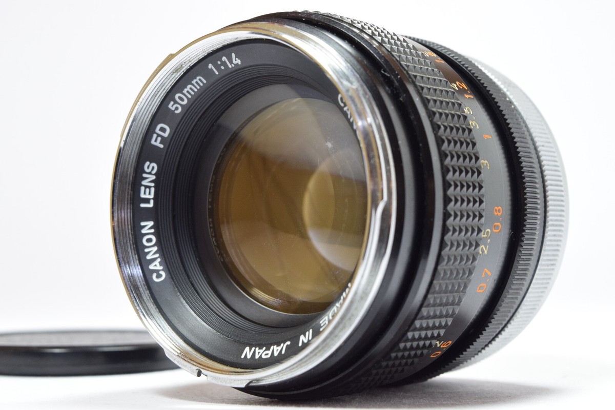 EX++++] ''O'' Mark Canon FD 50mm F/1.4 MF Standard Lens From