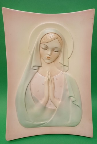 Madonna, ceramica VI.BI. Torino, 1952, 38x27,5 cm, h 4,5 cm. - 第 1/13 張圖片