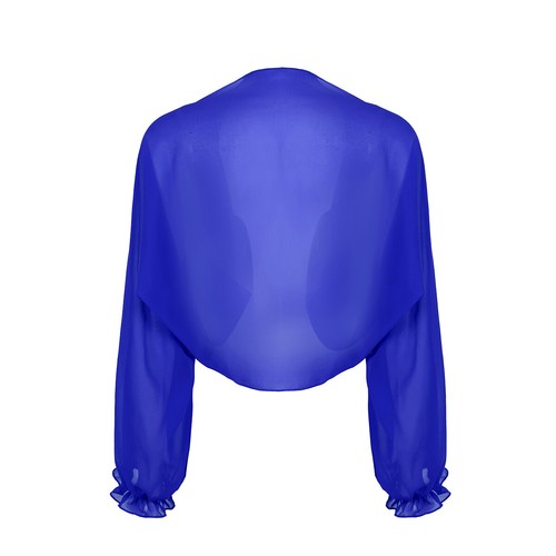 Women's Chiffon Evening Shrug Kimono Party Cardigan Cover Ups Blouse Beach Shawl - Picture 13 of 85