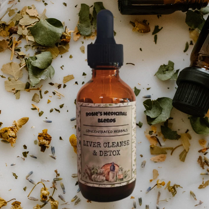 Limpieza y desintoxicación del hígado | Tintura de extracto de hierbas orgánicas | Hierbas concentradas Foto 2 de 4