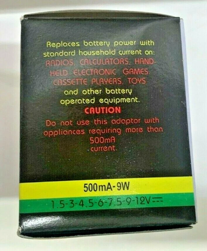 Universal AC/DC Adapter 500mA 1.5-3-4.5 6-7.5-9-12V FREE SHIPPING! MU-555 - Image 4 of 4