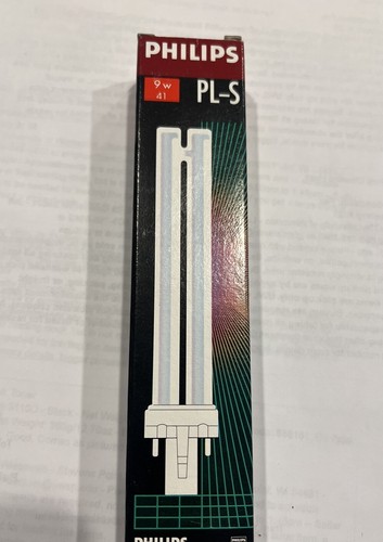 (2) Philips 9W 2 Pin Warm White Single Twin Tube CFL Bulb - Picture 4 of 5