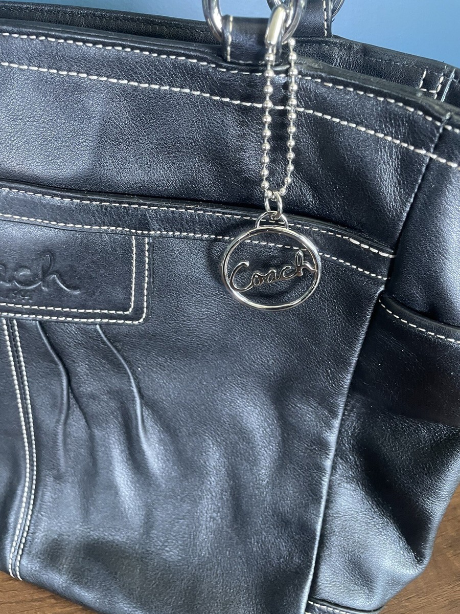 COACH Gallery City Ashley Zip Tote Purse Shoulder Bag F14678 Black