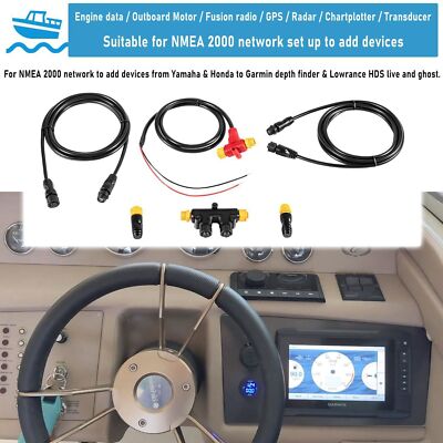 NMEA 2000 Starter Kit – Kabel, Stecker, Terminator – Passt Für Lowrance, Simrad, Garmin