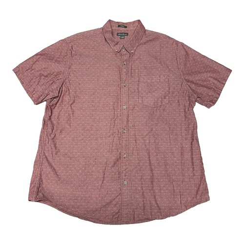 Ralph Lauren Shirt Mens XXL Big Gray Geometric Button Up Twill