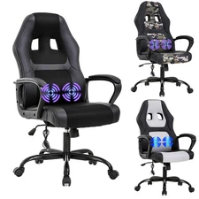 Gaming Chair Office Chair Desk Chair Massage Ergonomic PU Leather Swivel Chair