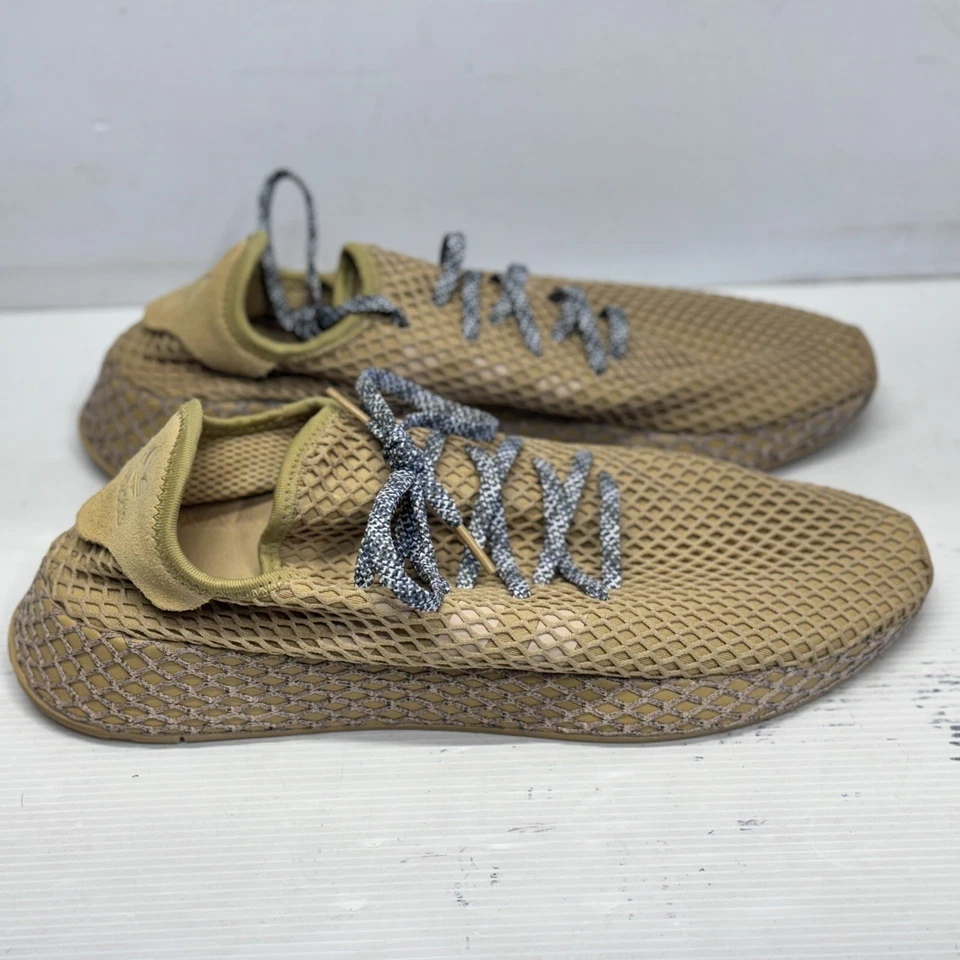 Adidas Deerupt Runner Sneakers Mens Size 13 Raw Sand Beige BD7885 Lightweight - Image 4 of 4